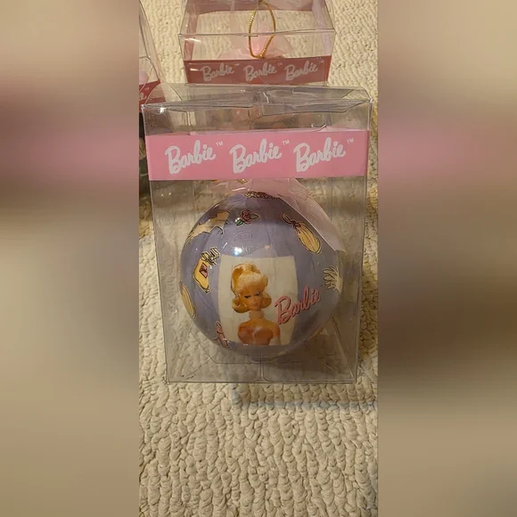 Lot Of (4) Barbie Christmas Balls, Collectible, Circa 1996, NIB - Picture 6 of 8